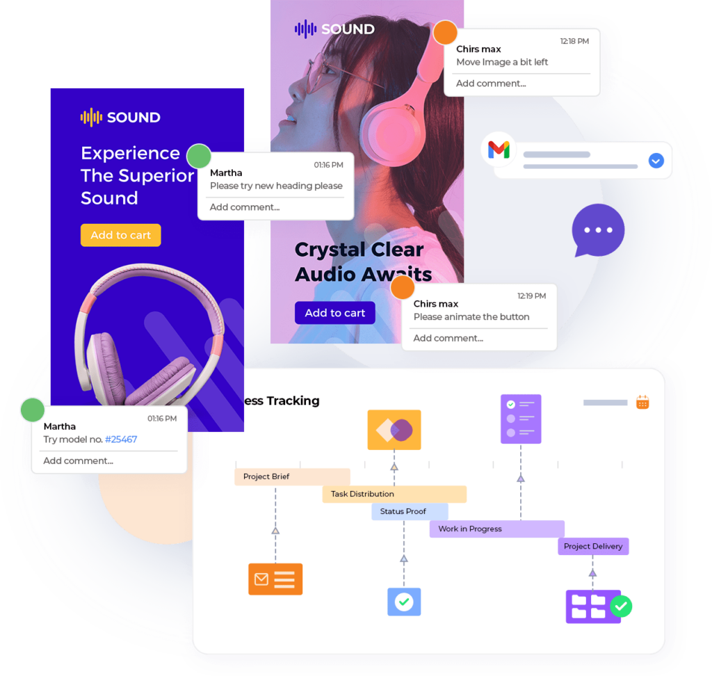 Track campaign milestones and manage asset approvals